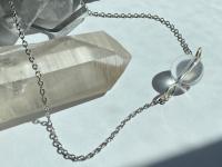 Optical Quartz Sphere Choker Necklace