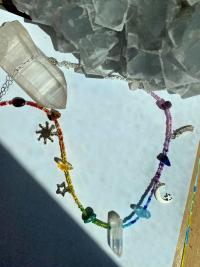 Rainbow Crystals & Aura Quartz Choker