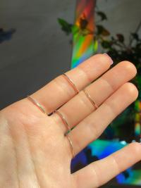 Statement .925 Silver Disco Crystal Ring, Size 5.5