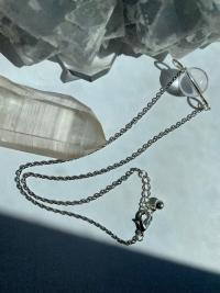 Optical Quartz Sphere Choker Necklace