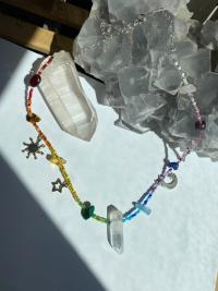 Rainbow Crystals & Aura Quartz Choker