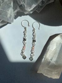Pink .925 Silver Flower Earrings | Spring Fever Collection