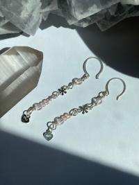 Pink .925 Silver Flower Earrings | Spring Fever Collection
