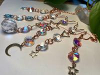 Celestial Crystal Butterfly Copper Sun Catcher