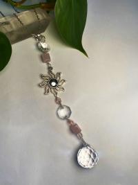 Celestial Sun Rose Quartz Sun Catcher