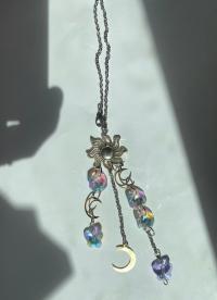 Celestial Sun Crystal Butterfly Sun Catcher