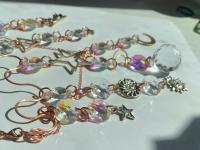 Celestial Crystal Butterfly Copper Sun Catcher