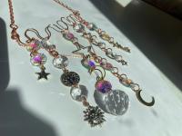 Celestial Crystal Butterfly Copper Sun Catcher