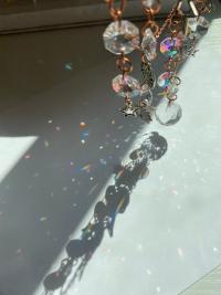 Celestial Crystal Butterfly Copper Sun Catcher