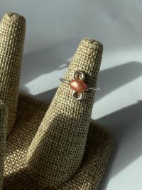 Dainty Pearl Sterling Silver Ring