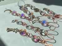 Celestial Crystal Butterfly Copper Sun Catcher