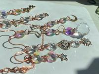 Celestial Crystal Butterfly Copper Sun Catcher