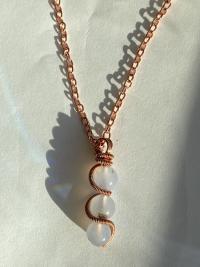 Chalcedony Copper Necklace