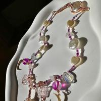 Handmade aura quartz beaded charm