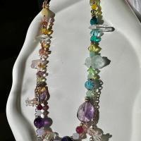Handmade quartz ametrine amethyst aquamarine