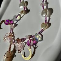Handmade aura quartz beaded charm