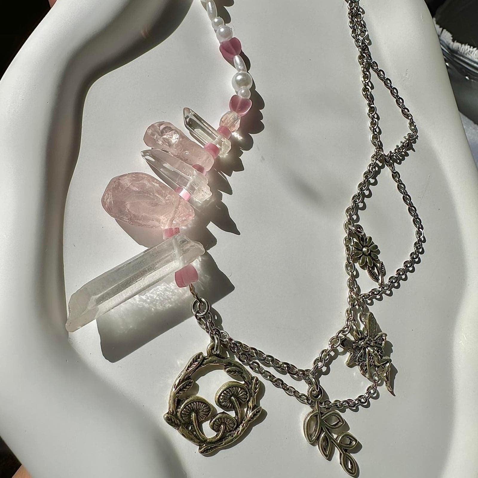 Handmade rose quartz quartz