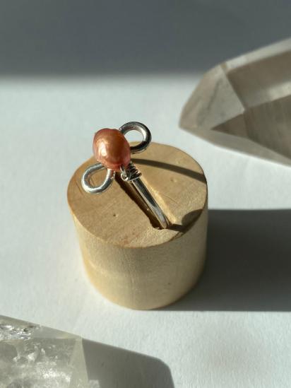 Dainty Pearl Sterling Silver Ring